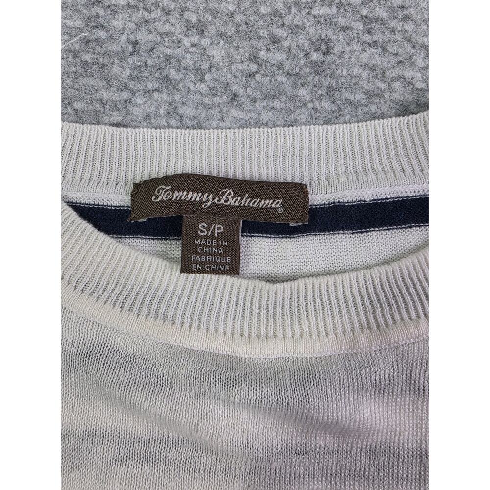 Tommy Bahama 100% Linen Knit Top Womens Small Coastal Nautical Lightweight - Picture 4 of 12